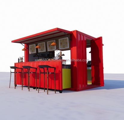 Moderne ontwerp op maat Kleur Opvouwbare Verplaatsbare Container Vlak pak voor Koffiewinkel Restaurant Huis Modulaire Keuken