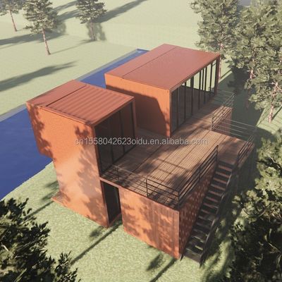 Modern ontwerp 20ft Draagbare scheepvaartcontainer Kledingwinkel Pop-up Retail Store Muur 50/75/100mm Wave Sandwich Panel