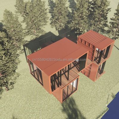 Modern ontwerp 20ft Draagbare scheepvaartcontainer Kledingwinkel Pop-up Retail Store Muur 50/75/100mm Wave Sandwich Panel