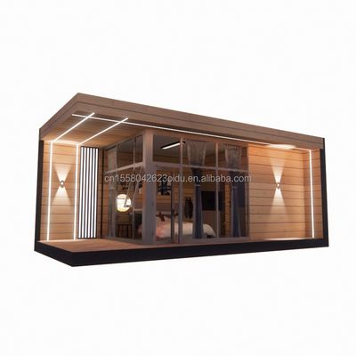30ft voorgefabriceerd houten glazen huis zonneschijn huis container voorgefabriceerde container