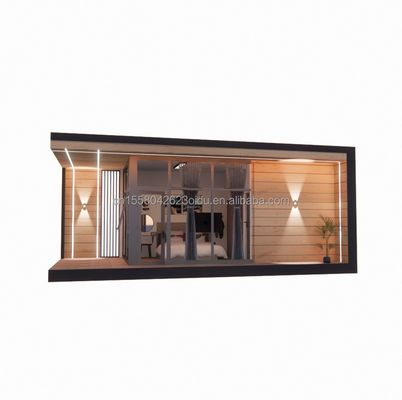 30ft voorgefabriceerd houten glazen huis zonneschijn huis container voorgefabriceerde container