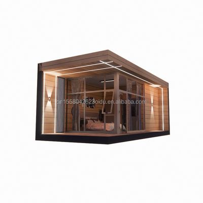 30ft voorgefabriceerd houten glazen huis zonneschijn huis container voorgefabriceerde container