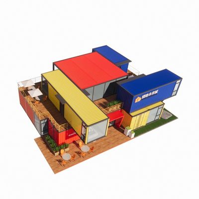 Gegalvaniseerde stalen vierkantbuizen Hoofdstructuur voor aanpassing Moderne prefab containerhuizen Aluminiumlegeringsvensters