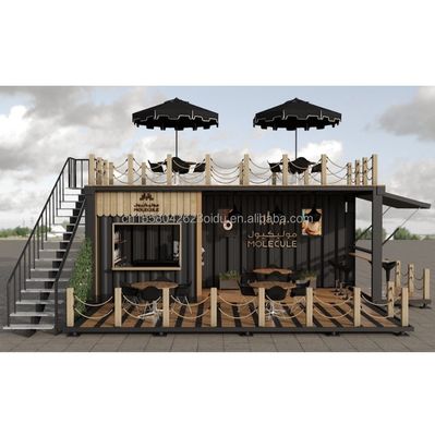 Modern ontwerp 20ft op maat gemaakt Container Tuin Coffeeshop Verhuisbare Bar Cafe Store Buiten Steel Sandwich Panel