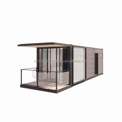 Gegalvaniseerde stalen vierkantbuizen Prefab Containerhuis Verhuisbaar Prefab huis 20ft Verscheping Kleine huizen Op maat gemaakte kleur