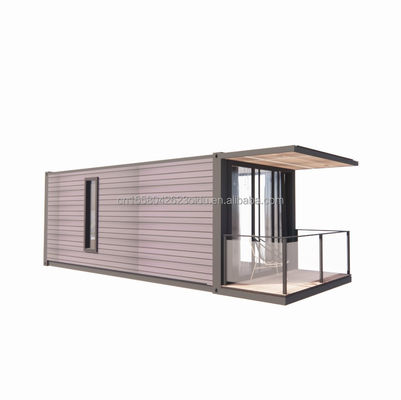 Gegalvaniseerde stalen vierkantbuizen Prefab Containerhuis Verhuisbaar Prefab huis 20ft Verscheping Kleine huizen Op maat gemaakte kleur