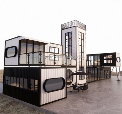 Gegalvaniseerde stalen vierkantbuizen Containerwinkel Transportcontainer Draagbare winkelcontainer 3D-modelontwerp