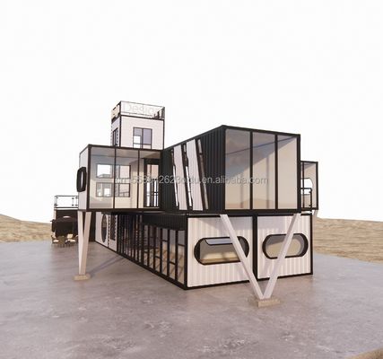 Gegalvaniseerde stalen vierkantbuizen Containerwinkel Transportcontainer Draagbare winkelcontainer 3D-modelontwerp