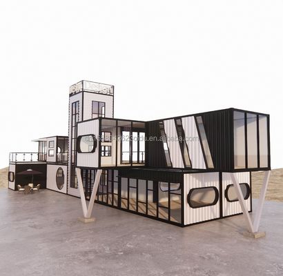 Gegalvaniseerde stalen vierkantbuizen Containerwinkel Transportcontainer Draagbare winkelcontainer 3D-modelontwerp