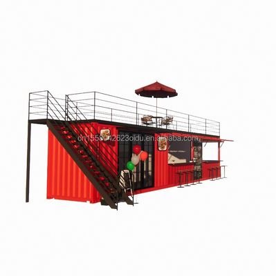 Moderne luxe 20ft 10ft Mini Cafe Bar Restaurant Huis Container Koffieshop Prefabriceerd stalen interieurontwerp voor winkelcentrum