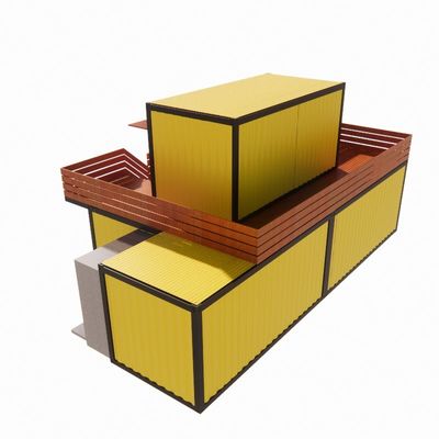 Op maat gemaakte kleur Moderne luxe geprefabriceerde stalen huizen met toilet winkel Op maat gemaakte selectie