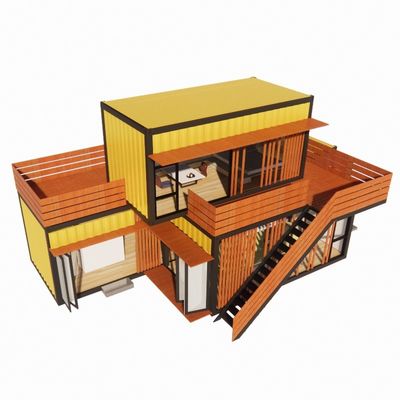 Op maat gemaakte kleur Moderne luxe geprefabriceerde stalen huizen met toilet winkel Op maat gemaakte selectie