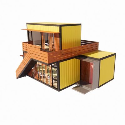 Op maat gemaakte kleur Moderne luxe geprefabriceerde stalen huizen met toilet winkel Op maat gemaakte selectie