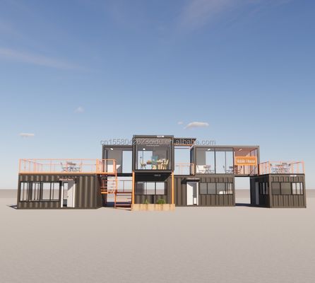 Goedkope mooie huis met muren Meerdere combinaties van 20ft prefab huis kleine huizen container in aangepaste kleur