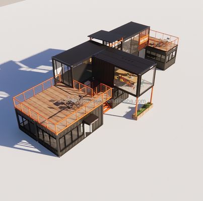 Goedkope mooie huis met muren Meerdere combinaties van 20ft prefab huis kleine huizen container in aangepaste kleur