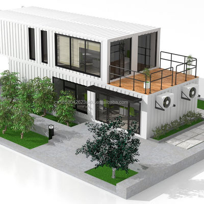 Opvouwbare Puerto Rico Living 40ft Luxe Pack Shipping Container Modulaire Huizen Prefabricadas Pre Fab Huis voor de markt