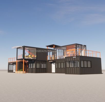 Goedkope mooie huis met muren Meerdere combinaties van 20ft prefab huis kleine huizen container in aangepaste kleur