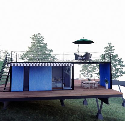 Winkel Moderne en makkelijk te monteren prefab modulair huis met 50/75/100 mm wave sandwich paneel muren