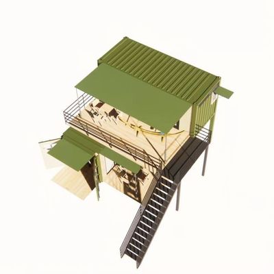 20ft of 40ft vouwbaar Puerto Rico Living Luxe Flat Pack Shipping Container Huizen Modulaire Prefabricates Pre Fab Huis