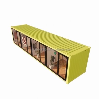 Stalen frame gegalvaniseerd stalen buiging 180g Chinese design stijl EU 40ft prefab huizen voor moderne kleding winkel winkel