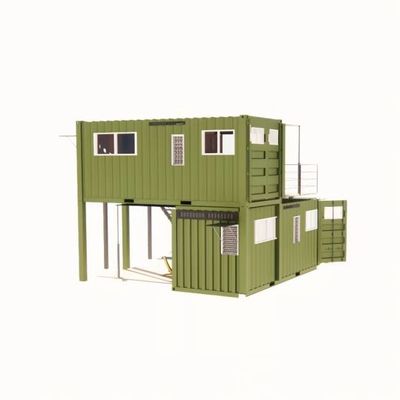 20ft of 40ft vouwbaar Puerto Rico Living Luxe Flat Pack Shipping Container Huizen Modulaire Prefabricates Pre Fab Huis