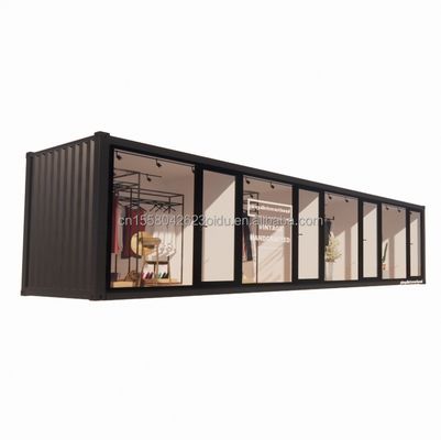 Stalen frame gegalvaniseerd stalen buiging 180g Chinese design stijl EU 40ft prefab huizen voor moderne kleding winkel winkel