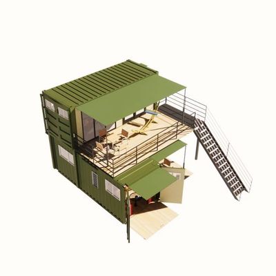 20ft of 40ft vouwbaar Puerto Rico Living Luxe Flat Pack Shipping Container Huizen Modulaire Prefabricates Pre Fab Huis