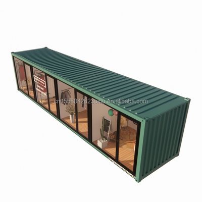 Stalen frame gegalvaniseerd stalen buiging 180g Chinese design stijl EU 40ft prefab huizen voor moderne kleding winkel winkel