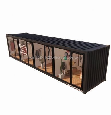 Stalen frame gegalvaniseerd stalen buiging 180g Chinese design stijl EU 40ft prefab huizen voor moderne kleding winkel winkel