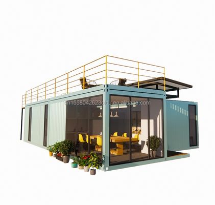 20ft/40ft voorgefabriceerde draagbare opvouwbare uitbreidbare container Kleine mobiele woning met 3 slaapkamers