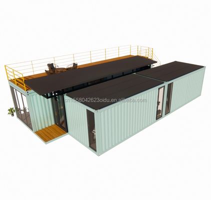 20ft/40ft voorgefabriceerde draagbare opvouwbare uitbreidbare container Kleine mobiele woning met 3 slaapkamers