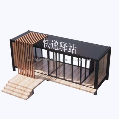 50/75/100mm Wave Sandwich Panel Muur Container Huis Prefab Mobile Villa voor modern design