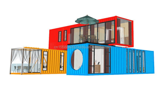 20ft 40ft staal frame gegalvaniseerd stalen buiging 180g modulair modern huis luxe container prefab huis voor hotel