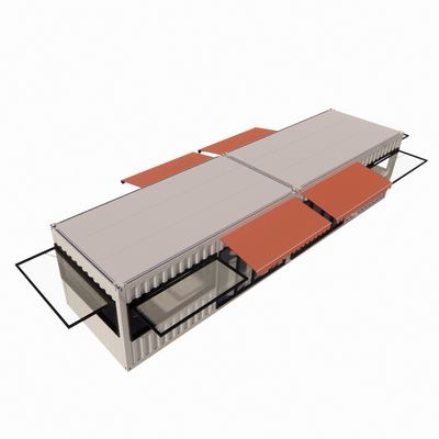 20ft 40ft Draagbare Kiosk Gemodificeerde Prefab Modulaire Koffiewinkel Verzending Container Bar Transformeren van uw badkamer ervaring