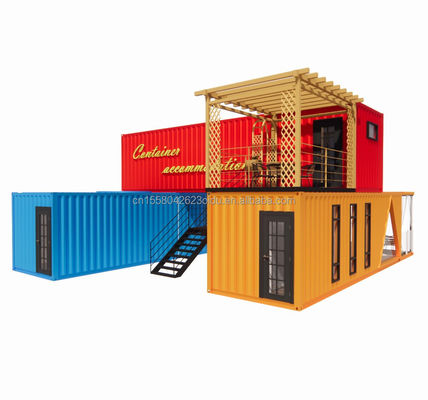20ft 40ft staal frame gegalvaniseerd stalen buiging 180g modulair modern huis luxe container prefab huis voor hotel