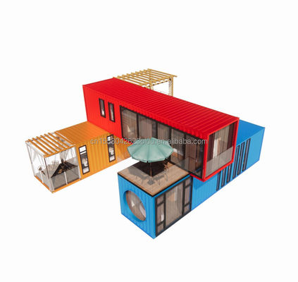 20ft 40ft staal frame gegalvaniseerd stalen buiging 180g modulair modern huis luxe container prefab huis voor hotel