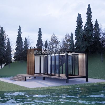 50/75/100mm Wave Sandwich Panel Muur Container Huis Prefab Mobile Villa voor modern design