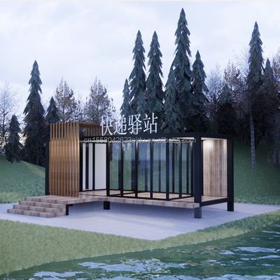50/75/100mm Wave Sandwich Panel Muur Container Huis Prefab Mobile Villa voor modern design