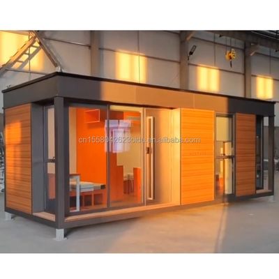 EU CE-gecertificeerd Prefabricated Luxury Bedroom Container Home Sandwich Panel Studio Hotel House Customized Kleur