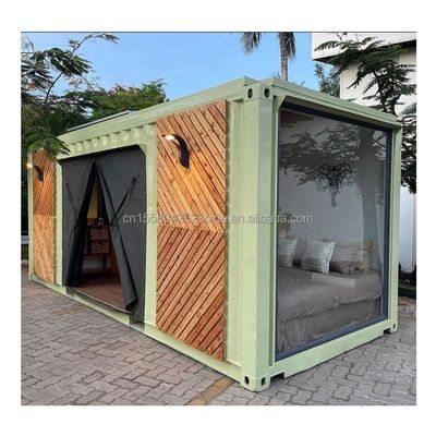 Aluminiumlegering Venster 20ft40ft 2 slaapkamer Container Glasdeur Prefab Living Container Huis Home Studio voor Studio