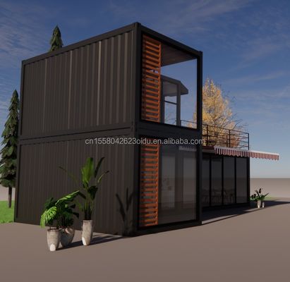 Design Staalstructuur Modulaire villa Gemakkelijk te monteren Moderne woning Luxecontainer Prefabricated Houses Flat Pack Container