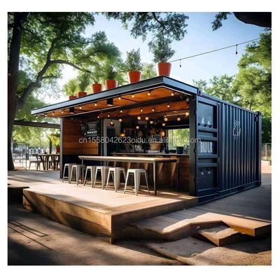 Aluminiumlegering Venster 20ft40ft 2 slaapkamer Container Glasdeur Prefab Living Container Huis Home Studio voor Studio