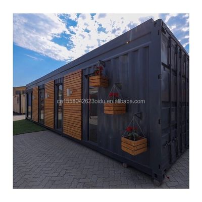 Aluminiumlegering Venster 20ft40ft 2 slaapkamer Container Glasdeur Prefab Living Container Huis Home Studio voor Studio