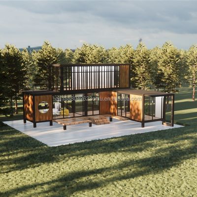 Verplaatsbaar gegalvaniseerd staalcontainerhuis voor villa kantoor en openbaar toilet prefab villa