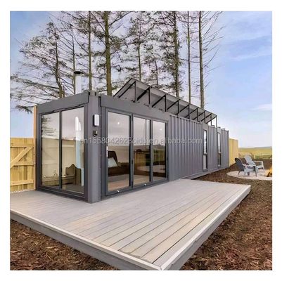 Aluminiumlegering Venster 20ft40ft 2 slaapkamer Container Glasdeur Prefab Living Container Huis Home Studio voor Studio