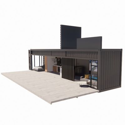 Muur 50/75/100mm Wave Sandwich Panel Draagbaar Huis Mobiele Huizen Geprefabriceerde Verschep Container Bar Aluminiumlegering Vensters