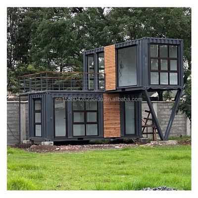 Aluminiumlegering Venster 20ft40ft 2 slaapkamer Container Glasdeur Prefab Living Container Huis Home Studio voor Studio