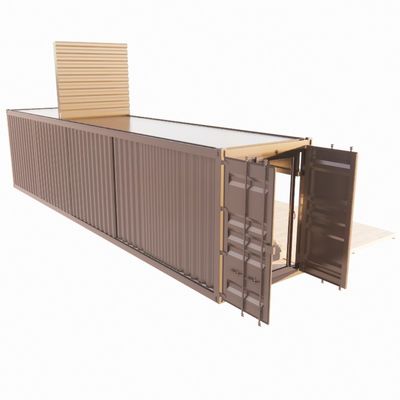 Muur 50/75/100mm Wave Sandwich Panel Draagbaar Huis Mobiele Huizen Geprefabriceerde Verschep Container Bar Aluminiumlegering Vensters