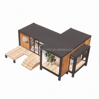 Modern design Luxe Glaswand Prefab Container Huis StrayBirds Prefab Modulair Huis Hotel voor Resort Villa