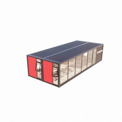 40ft Prefab Shipping Container Bar met 50/75/100mm Wave Sandwich Panel Wanden